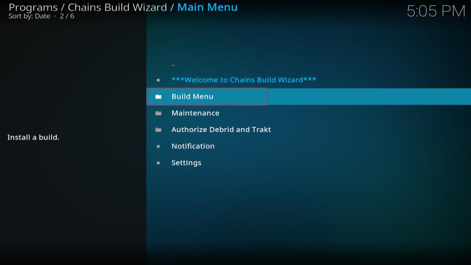 build-menu