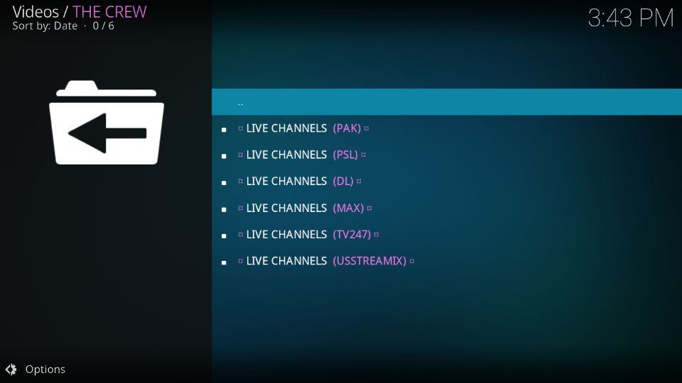 the crew addon on kodi