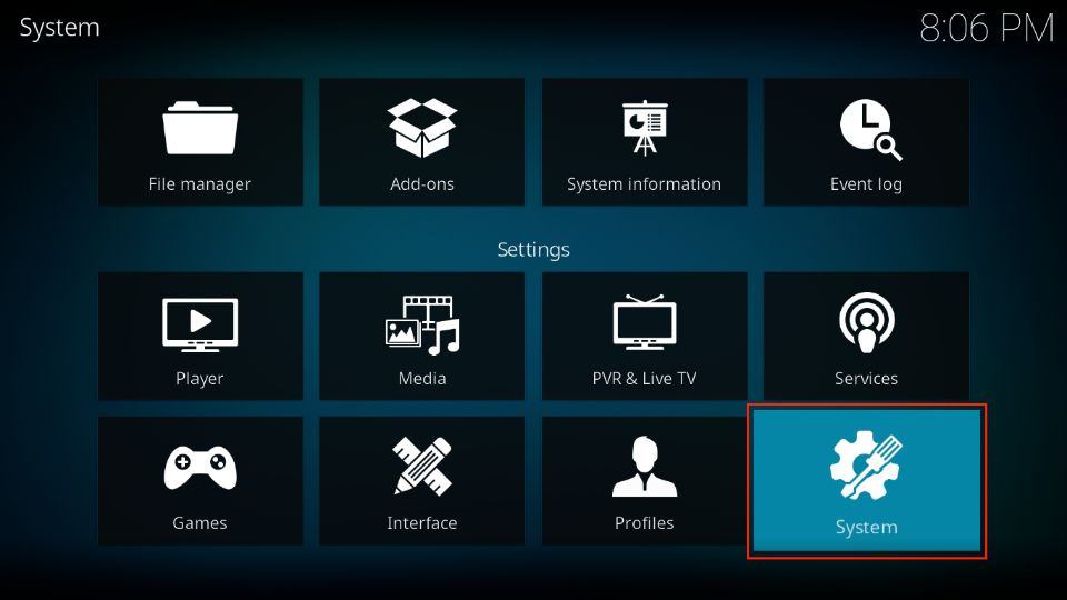 kodi system