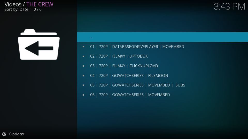 the crew addon for kodi