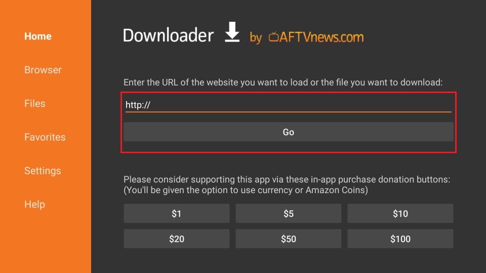 downloader enter url