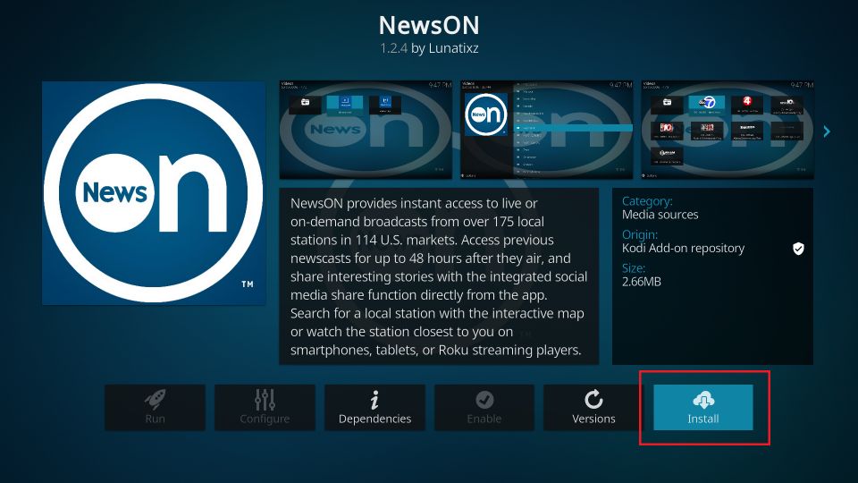 install newson-kodi-addon