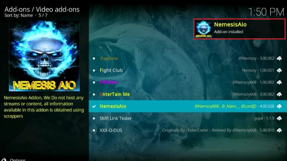 nemesis aio addon installed