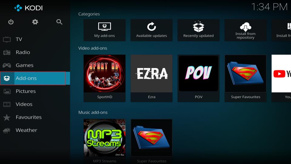select addons
