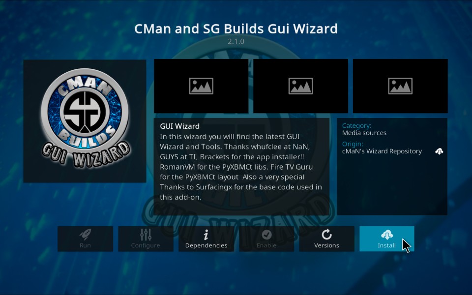 install cman wizard