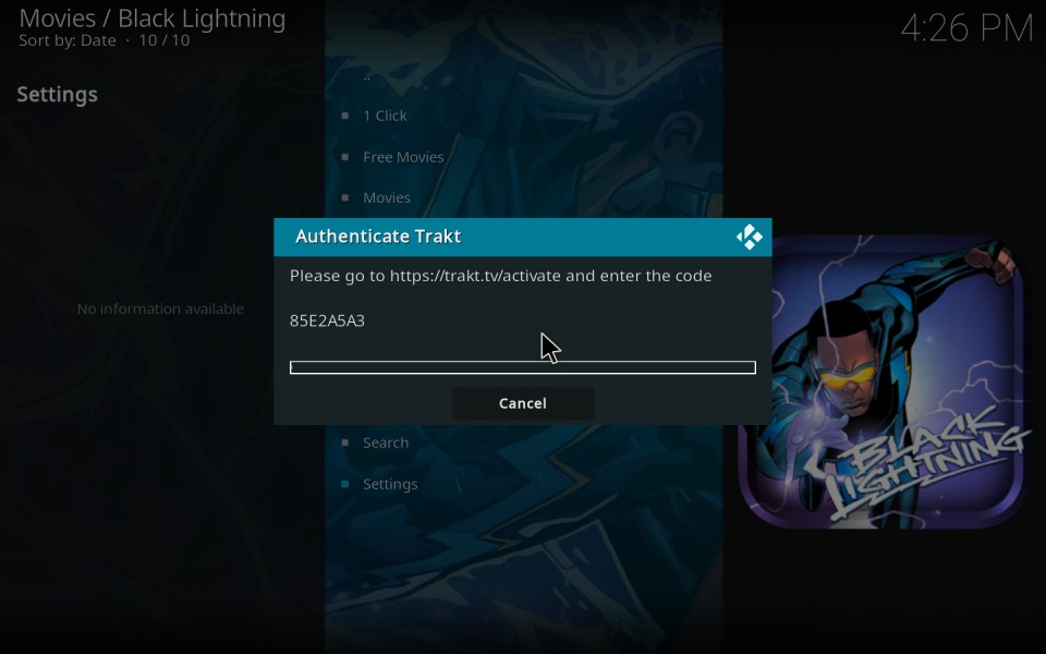 black lightining addon