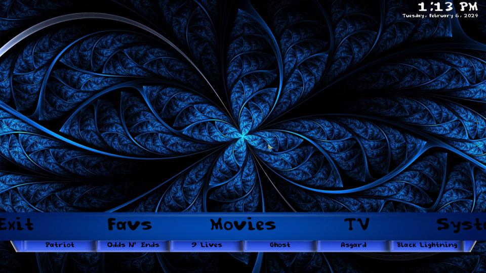 blue lite home page