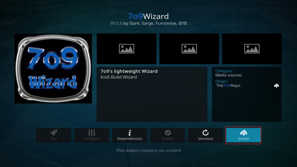 install 709 wizard