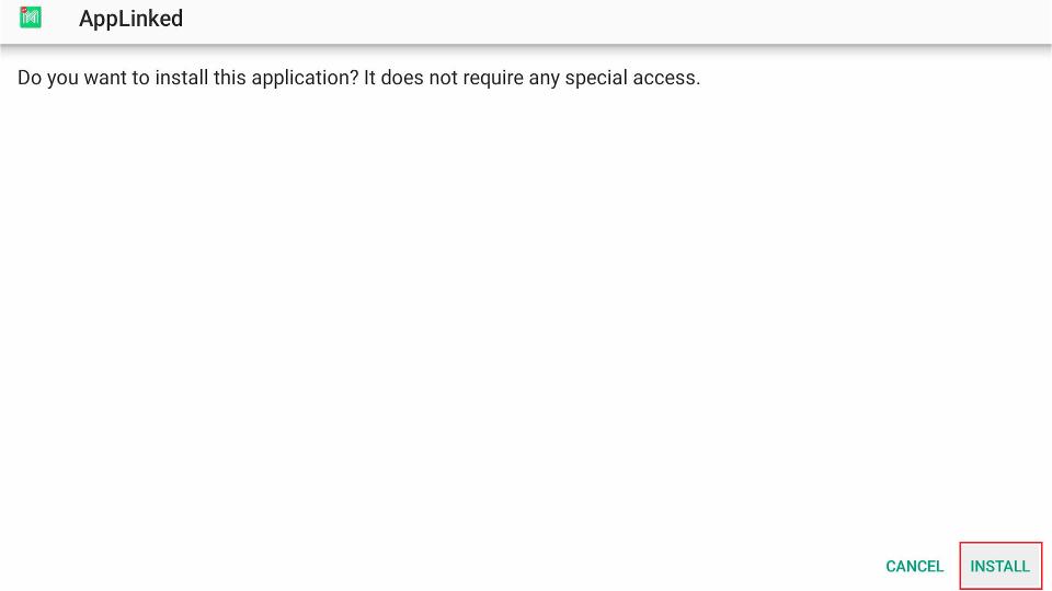 install app linked