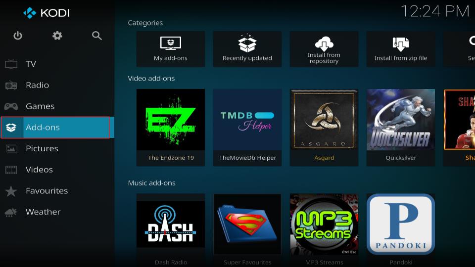 select addons