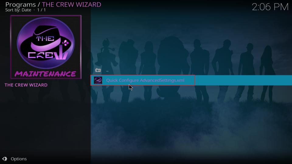select quick configure