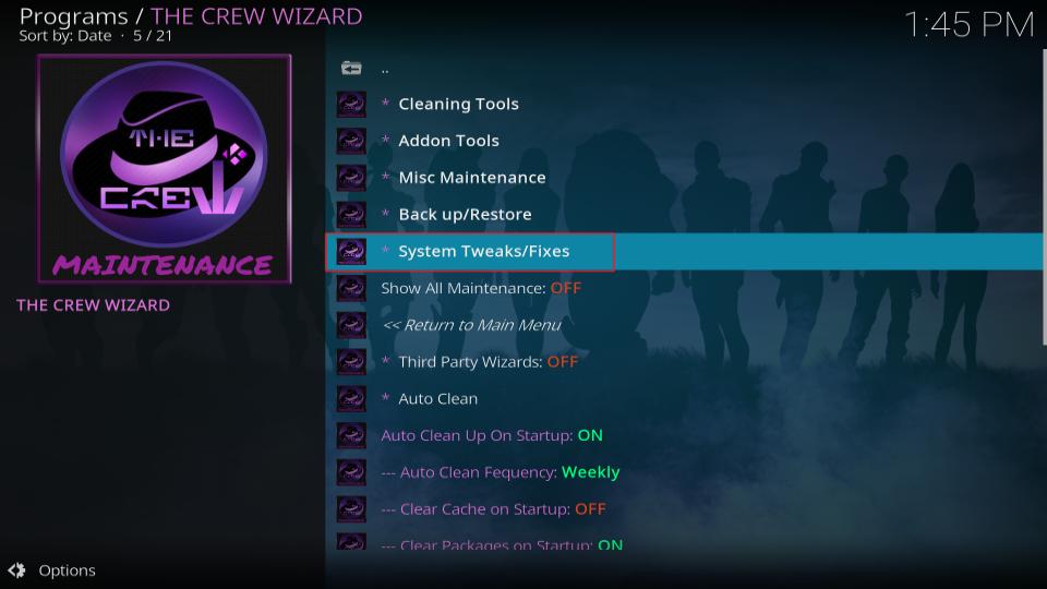 select tweaks