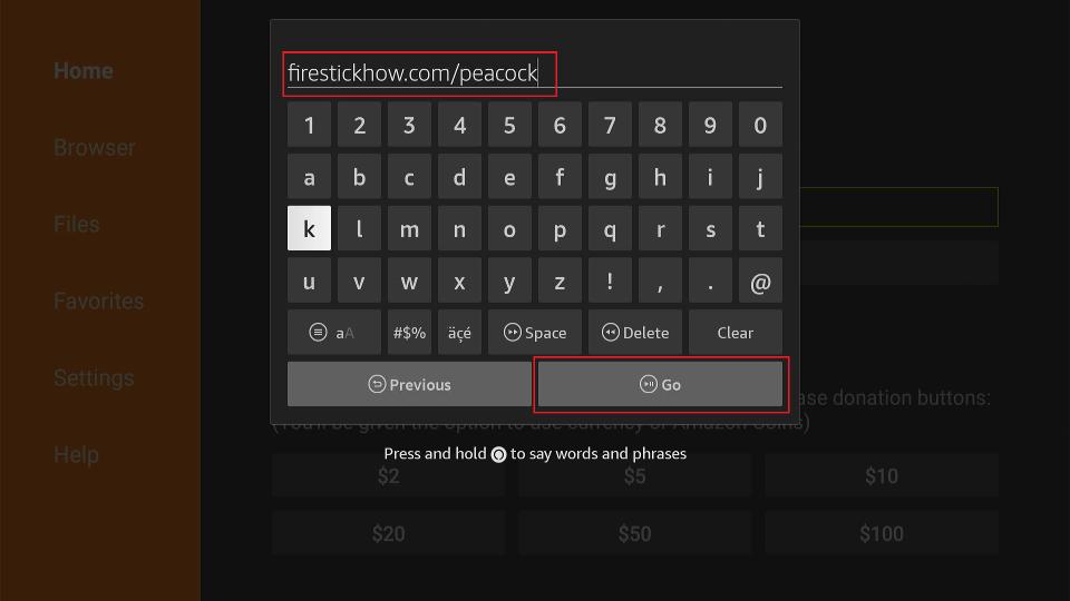 peacock tv apk url