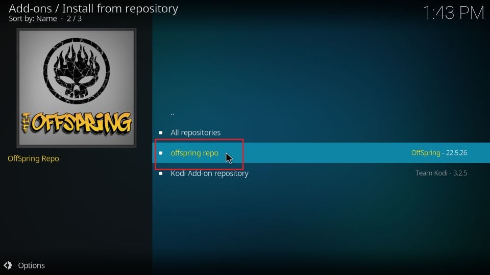 select off spring repo