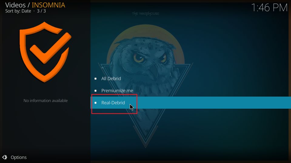 select real debrid
