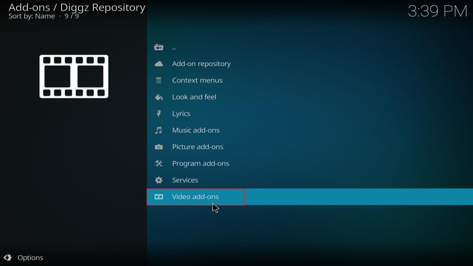 select-video-addons