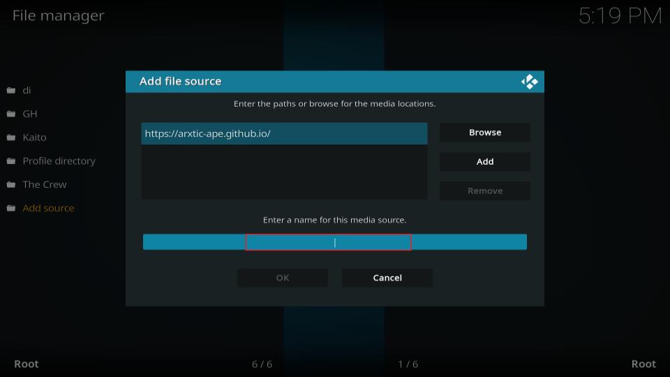 enter alias tab