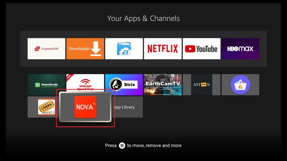 nova tv firestick